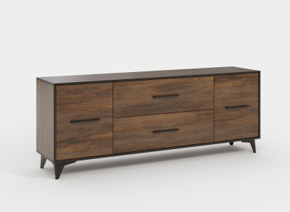 Wohnzimmer Holz Möbel Sideboard tv Lowboard rtv Schrank Italienische Möbel Neu